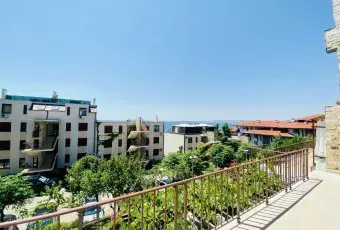 View of the sea from the balcony